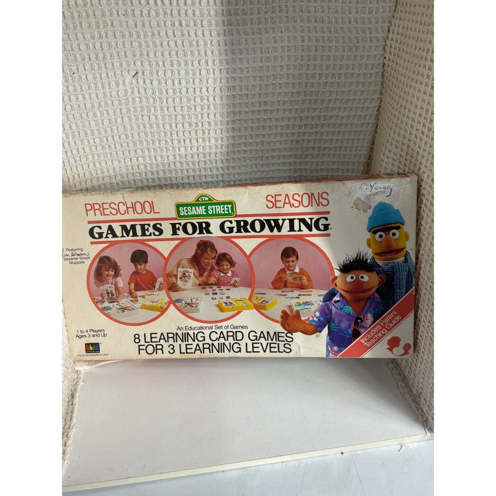 Vintage Kids Sesame Street Games for Growing Seasons OS Multicolor